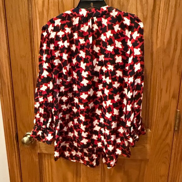 Milly blouse with black bows, SZ 10 - Picture 2 of 6